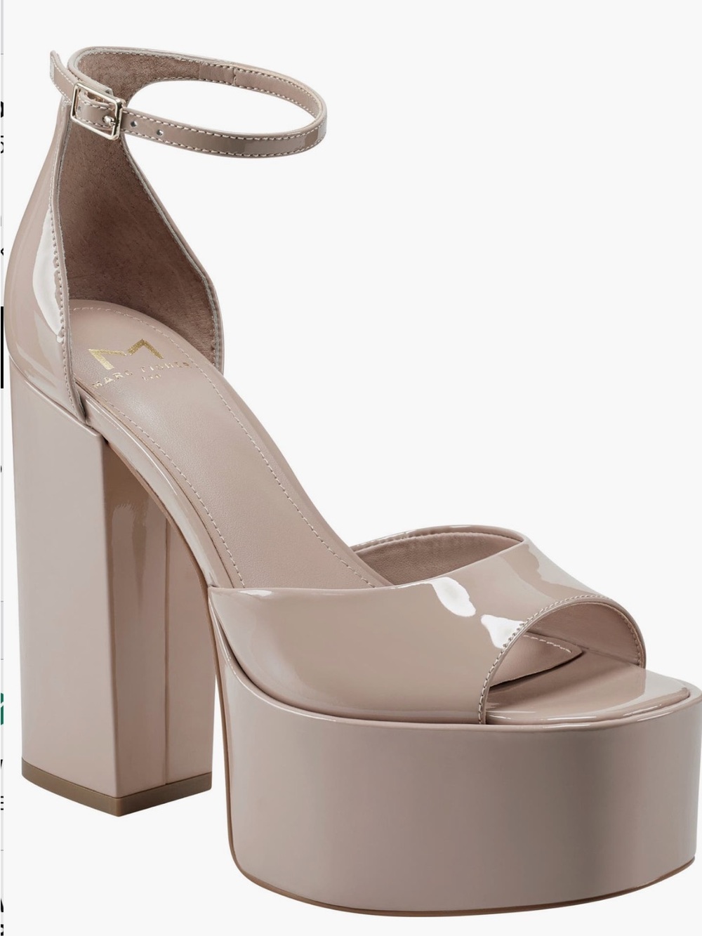 Marc Fisher Della Ankle Strap
Platform Sandal SIZE 8M NUDE BEIGE